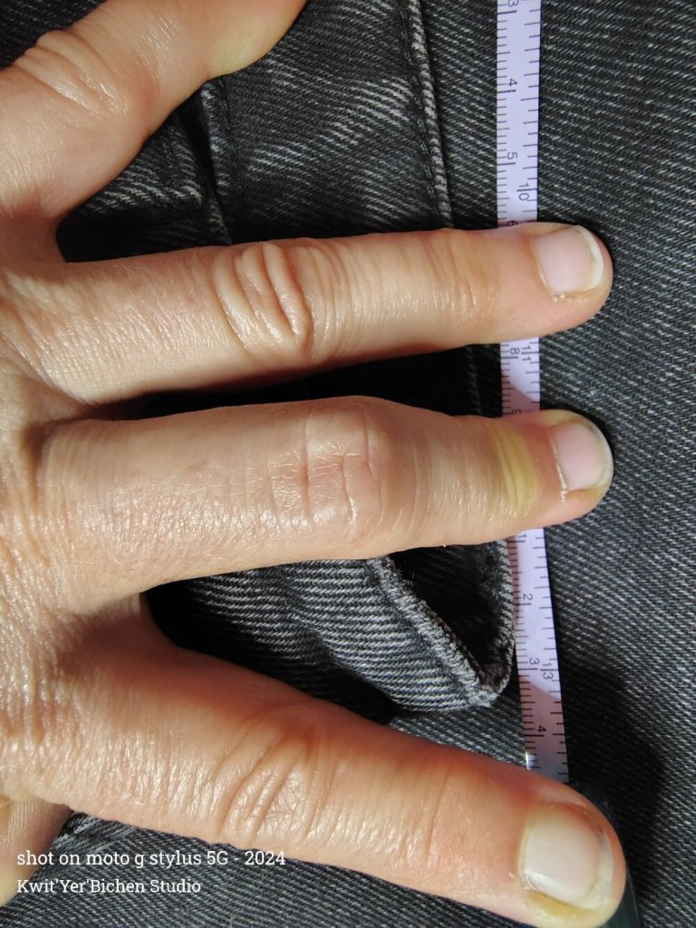 Black Denim WIDE Leg Jeans EDIKTED - Picture 4 of 8